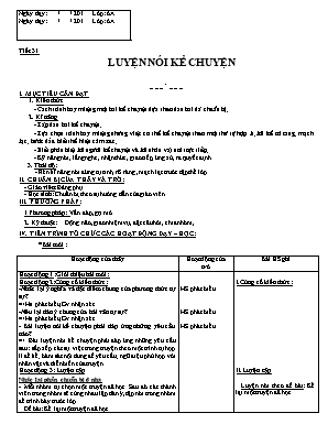 Giáo án môn Ngữ văn Lớp 6 - Tuần 8
